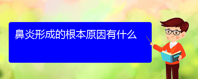 (貴陽哪個地方醫(yī)院看慢性鼻炎)鼻炎形成的根本原因有什么(圖1)