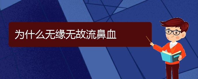 (貴陽(yáng)鼻科醫(yī)院掛號(hào))為什么無(wú)緣無(wú)故流鼻血(圖1)