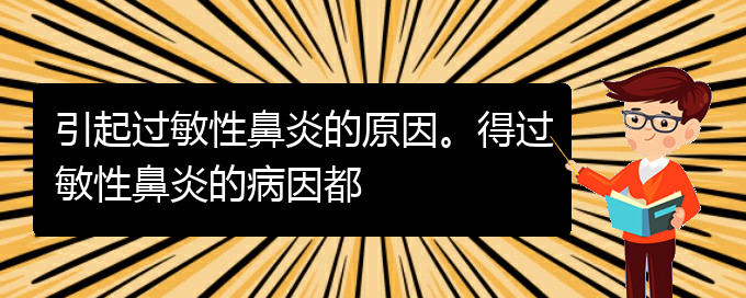 (貴陽(yáng)看過(guò)敏性鼻炎誰(shuí)最權(quán)威)引起過(guò)敏性鼻炎的原因。得過(guò)敏性鼻炎的病因都(圖1)