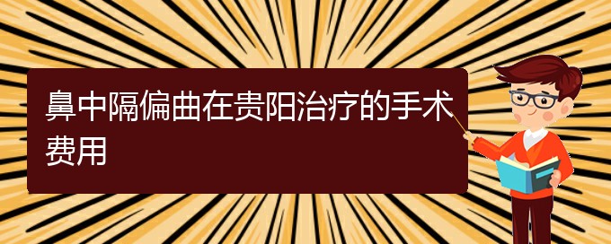 (貴陽市鼻中隔偏曲治療醫(yī)院在哪里)鼻中隔偏曲在貴陽治療的手術(shù)費用(圖1)