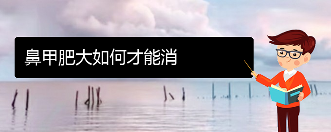 (貴陽(yáng)哪個(gè)醫(yī)院治鼻甲肥大好)鼻甲肥大如何才能消(圖1)