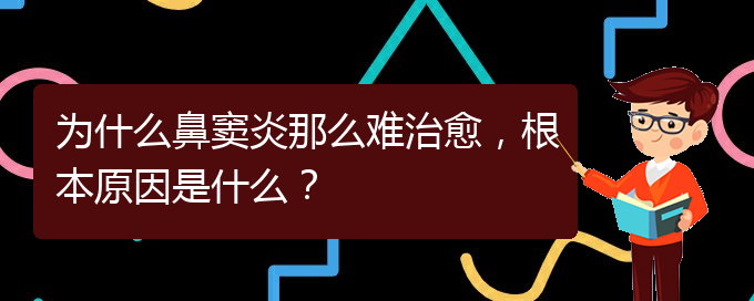 (貴陽(yáng)治療鼻竇炎要多少費(fèi)用)為什么鼻竇炎那么難治愈，根本原因是什么？(圖1)