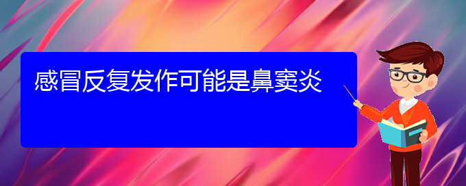 (貴陽治療鼻竇炎能夠徹底的地方)感冒反復發(fā)作可能是鼻竇炎(圖1)