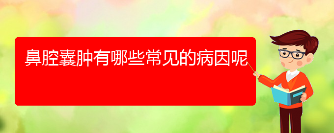 (貴陽鼻科醫(yī)院掛號)鼻腔囊腫有哪些常見的病因呢(圖1)