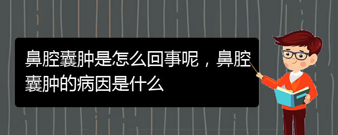 (貴陽哪個醫(yī)院看鼻腔乳頭狀瘤比較好)鼻腔囊腫是怎么回事呢，鼻腔囊腫的病因是什么(圖1)